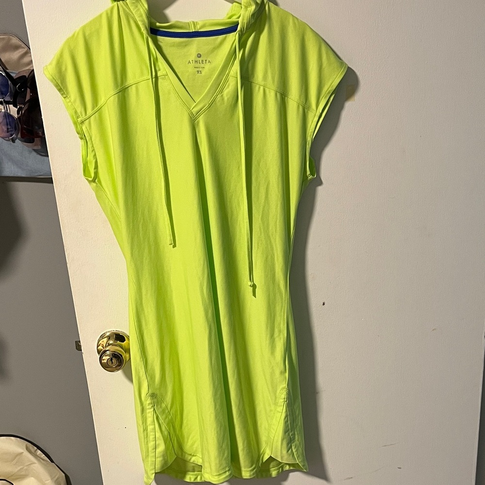 Athleta Neon Green Swim Coverup
